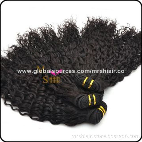 12-inch Natural Color Romantic Curly Brazilian Virgin Hair